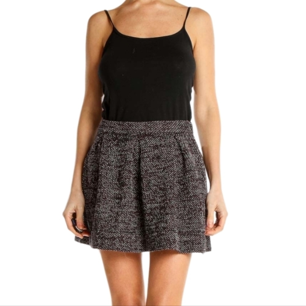 Madewell Skater Marled Tweed Mini Skirt Size 6